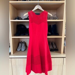 Antonino Valenti fit and flare red skater-style dress